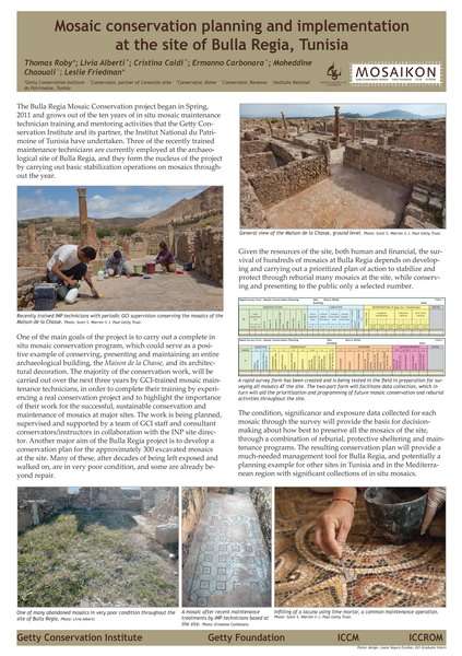 Roby et al._Mosaic conservation planning and implementation at the site of Bulla Regia, Tunisia