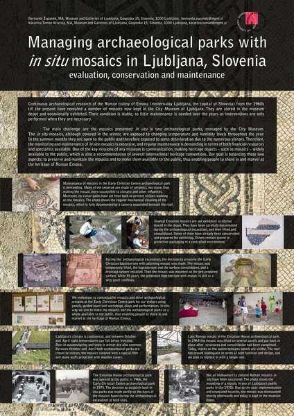 Zupanek and Toman-Kracina_Managing archaeological parks with in situ mosaics in Ljubliana, Slovenia. Evaluation, conservation and maintenance